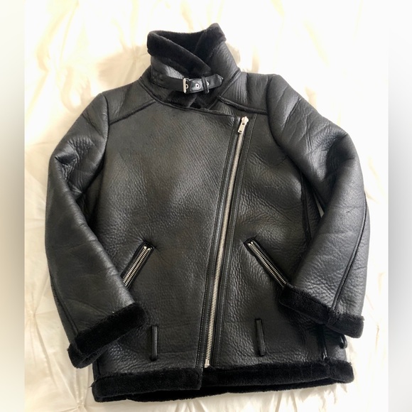 Zara Double Faced Faux Leather Jacket Size XS - Picture 2 of 7